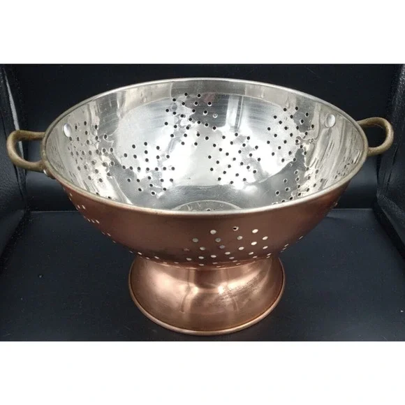 Copper colander strainer - Picture 2 of 8
